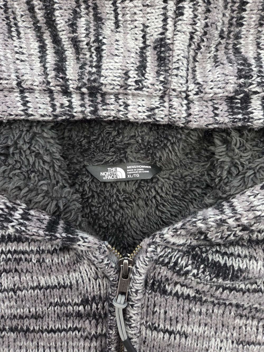 The North Face Twisted Ridge Men's Gray Zip Hoodie Sweater - Picture 2 of 8